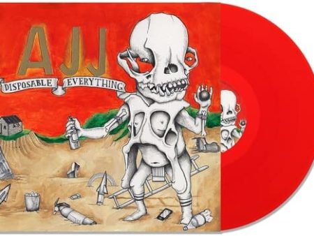 AJJ - Disposable Everything Pressed on Strawbably Red Vinyl LP For Cheap