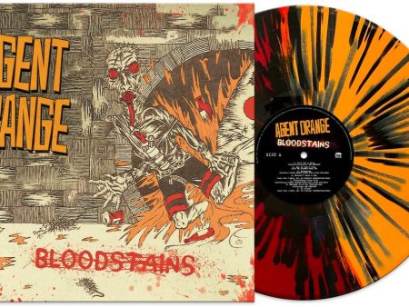 Agent Orange Bloodstains Pressed on Limited Edition Split Color Splatter Vinyl LP Online Sale