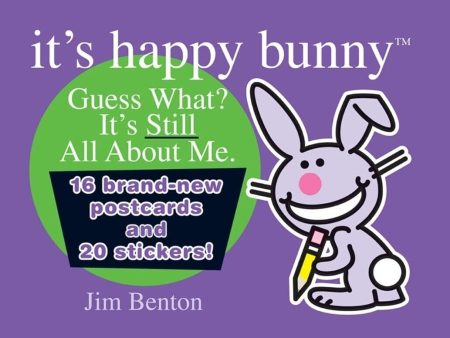 2006 It s Happy Bunny It s Still All About Me Postcard Stickers Book Jim Benton For Discount