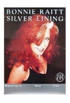 BONNIE RAITT ~ SILVER LINING ORIGINAL PROMO 18x24 MUSIC POSTER NEW ROLLED on Sale