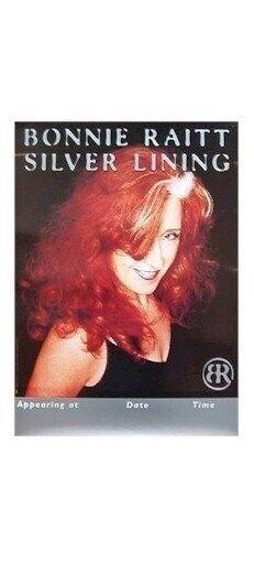 BONNIE RAITT ~ SILVER LINING ORIGINAL PROMO 18x24 MUSIC POSTER NEW ROLLED on Sale