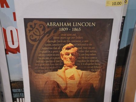 Abraham Lincoln - Gettysburg Address- 24x36 Historical Poster For Discount