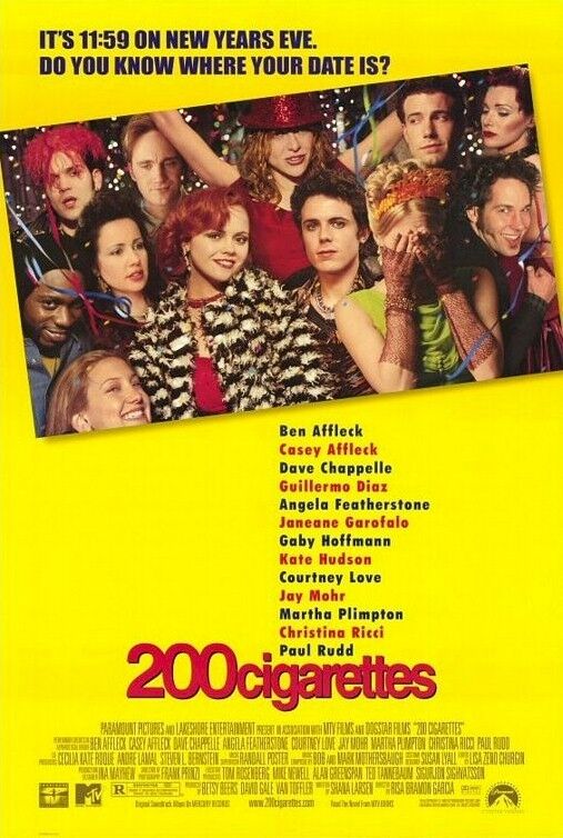 200 CIGARETTES MOVIE POSTER ~ ORIGINAL 27x40 Christina Ricci For Sale